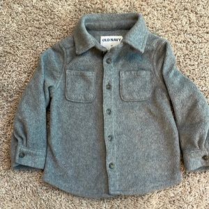 Fleece shacket for toddler